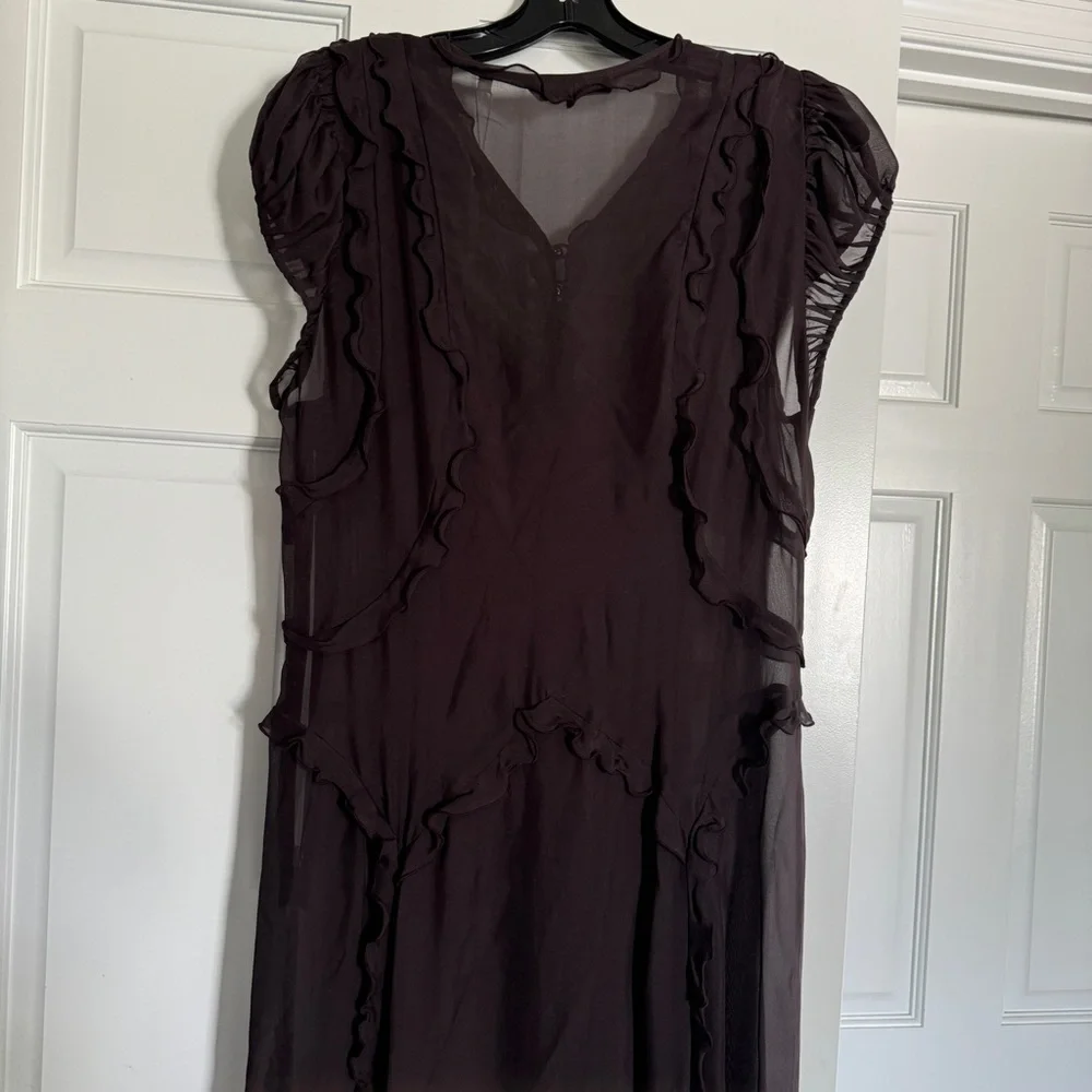 Rebecca Taylor Silk Ruffled Maxi Dress - Picture 12 of 13